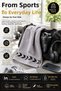 Gray 30X100 cm 100% Cotton 450 Gsm Sports Towel Fitness Gym Boxing Tennis Golf Face Towel Washable - 8