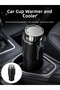 Car Cup Holder with Heating and Cooling Features, Smart New Generation with Cigarette Lighter Port -