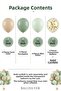Jungle Safari Boho Themed 20-Piece Balloon Set Sand Eucalyptus Macaron Green Gold Confetti Birthday Baby Shower Decoration - 3
