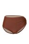 High Waist Bikini Bottom with Brown Sun Accessory Tbbss26Cr00008 - 5