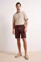 Brown Chino Pocket Regular Fit Shorts & Bermuda Tmnss26Sr00026