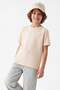 Green-Stone-Khaki 3-Pack Boys' 100% Cotton Basic Short Sleeve Knitted T-Shirt Tkdss25Ts00021 - 4