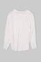 White V-Neck Oversize Gold Foil Glitter Trans Shirt Tdrss26Go00046 - 8