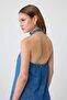 Mavi Halter Yaka Mini Denim Elbise TWOSS26EL01109 - 3