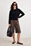 Black Soft Textured Balloon Sleeve Fitted Knitwear Sweater Twoaw27Kz00124 - 4
