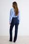 Koyu Mavi Az Esnek Normal Bel Wide Leg Jeans TWOAW27JE00164 - 4