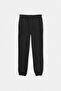 Black Boy's Plain/Basic Jogger Thick Non-Embossed Knitted Sweatpants Tkdaw27Ea00009 - 4