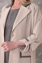 Plus Size (50-56) Jacket Collar Single Button Long Sleeve Two-Piece Suit Women's Blouse - 3