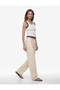 Normal Waist Straight Leg Cotton Denim Trousers - Straight Fit Jean - 2