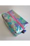 Turquoise Color Holographic Mermaid Sequin Large Size Makeup Bag – Zippered Organizer - 3