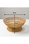 ®   25 cm Plastic Rattan Serving Bowl – Natural Wicker Look Decorative for Fruits, Bread, and Presentation - 5