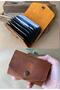 (We Write the Name) Accordion Card Holder - Genuine Leather Handmade