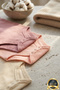 Premium Corded Fabric 100% Organic Cotton 3-Piece Baby Girl Undershirt Bodysuit Sleeveless Badi Set with Snap Fasteners - 4