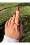 Women's Gold Color Globe Ring - 3