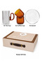 18-Pieces Tea & Coffee Serving Set – Double-Wall Glass with Ribbed Inner Cup & Clear Saucer - 2