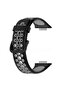 ®   Huawei Watch Fit 2 Sport Perforated Strap - Black-Grey - 2