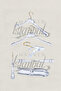 Business Class 10 Pieces 40 cm Plexiglass Transparent Gold Hook Clothes Hanger Coat Jacket Hanger - 4