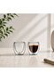 Double Wall Espresso Glass Cups 2PCS, 100ml Borosilicate Coffee Cups for Espresso, Arabic Coffee, Turkish Coffee & Tea DG820