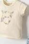 Nk girl's baby ivy heart detail short sleeve t-shirt 1-4 years cream - 2