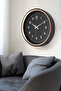 Decorative Real Glass Silent Mechanism Wall Clock 37cm