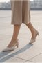 Phoebe Lia Women's Pointed Toe Open Back Thin Heeled Shoes 0012200 Patent Leather - 3