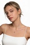 Handmade Minimal Drop Choker Necklace - Simple Transparent Ghost Pendant Choker - 3