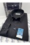 Slim Fit Long Sleeve Diamond Pattern Sleeve Embroidered Collar Buttoned Stylish Men's Shirt with Gift Box Fs-004200 - - 7