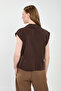 Women's Drawstring Vest - Bitter Brown - 5