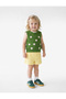 Cotton Textured Shorts with Elastic Waist - 2