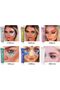 6-Piece Body Glitter Gel Set,Holographic Face and Eye Makeup,Long Lasting Sparkle for Hair and Nails - 3