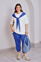 Modal Top-Bottom Set with Scarf Detail