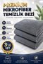 3 Pack Microfiber Kitchen Cleaning Cloth 40X40 cm – Stain Resistant, Absorbent, Odorless, Gray