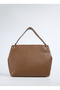 Tan Women's Leather Shoulder Bag Carbyn04 Flt - 3