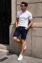 Men's Denim Shorts Slim Fit Jean Shorts - C342 - 5