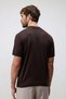 Brown Comfort Slim Polo Collar Men's Knitwear T-Shirt - 6