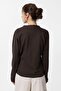 Brown Tie Kimono Women's Shirt - 4