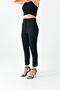 High Waist Tight Leg Women's Fabric Trousers