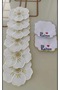 Coffee-Colored Napkin Holder with Floral Pattern Embroidered Natural Linen Napkin Holder 15X15 cm Dowry Box Stylish Presentation Box - 6