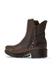 Mink Brown Leather Women's Heeled Boots 01Wv0901 - 4