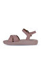 Dusty Rose Leather Women's Flat Sandals 01Wy2301 - 4