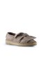 Gray Glitter Leather Women's Espadrille Shoes 01Wn3100 - 2