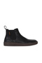 Black Leather Women's Flat Boots 01Wf1804