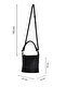 Black Leather Women's Shoulder Bag - 2