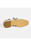 Women's White Buckle Leather Casual Shoes - 4