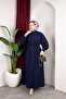 Lara Bat Sleeve Buttoned Hijab Dress