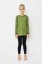 Ultimate Merino Kids Seamless Striped Thermal Top Underwear Sweatshirt Green - 2