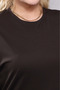 Women's Summer Large Size Mom 100% Cotton Anti-Sweat Brown T-Shirt - Breathable Fabric Oversized Comfortable Fit Blouse - 2
