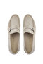 Men's Genuine Leather Beige Loafer Shoes - 5