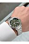 Functional Silver-Green Color Sapphire Glass Steel Band Steel Case Men's Wristwatch 1259Mr - 3