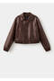 Crocodile Skin Look Bomber Jacket - 3